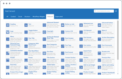 wordpress interactive elements